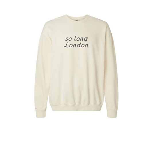 So Long London Adult Sweatshirt in Ivory