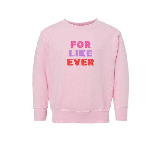 for like ever sweatshirt in pink