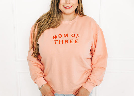Mom of _____ Sweatshirt in Peachy