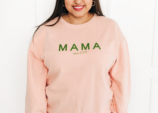 Mama Sweatshirt in Peachy