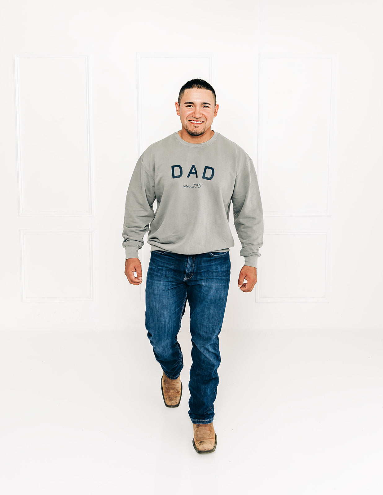 Dad Sweatshirt in Grey