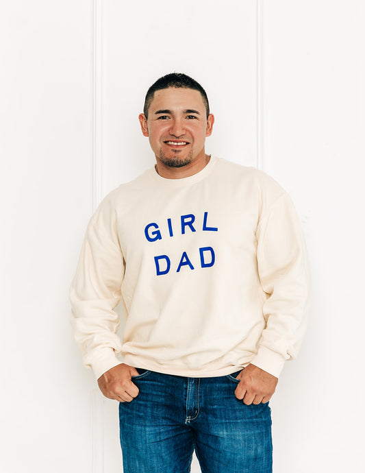 Girl Dad Sweatshirt in Cream