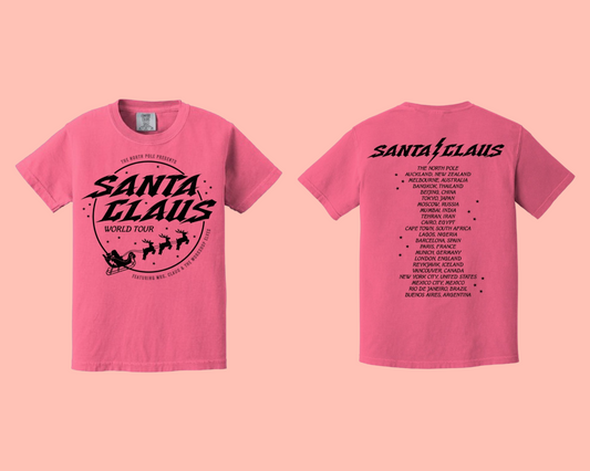 santa tour tee - pink