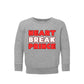 heart break prince sweatshirt in heather gray