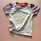 Color Block Tee - Purple/Red