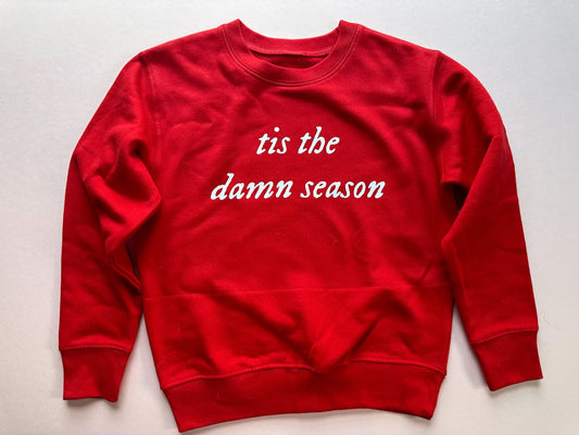 'Tis the Damn Season Sweatshirt in Red