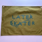 Later Skater Banner Flag in Mustard