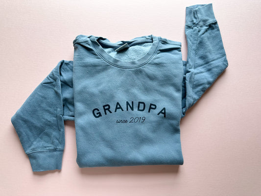 Grandpa Sweatshirt in Blue Jean