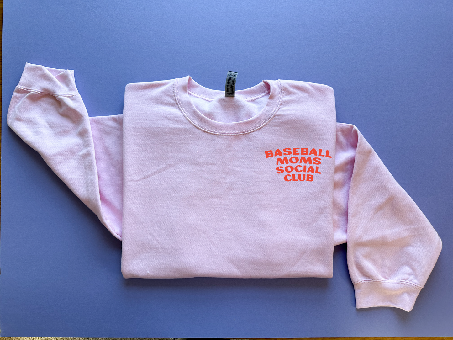 Baseball Moms Sweatshirt in Pink - Adult