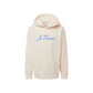 Je T'aime hooded sweatshirt in ivory