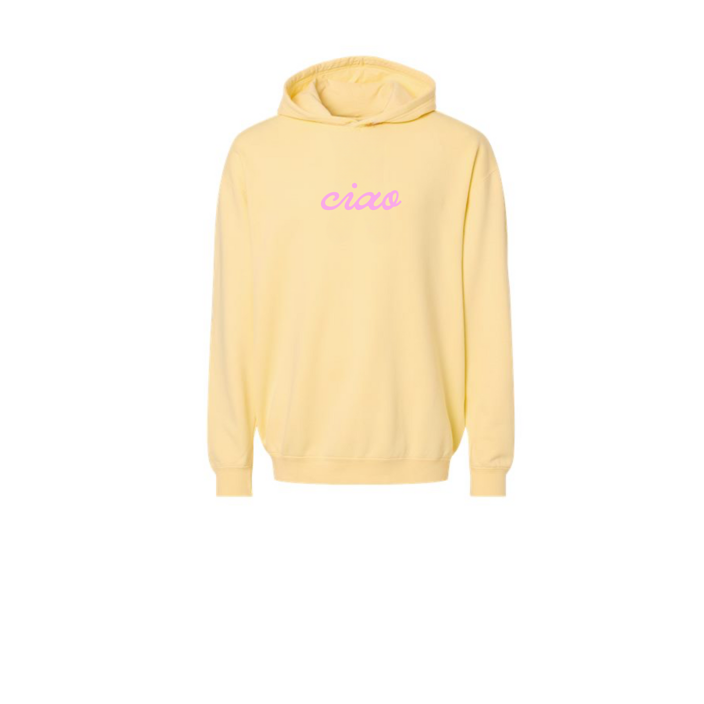 Ciao hooded sweatshirt in butter