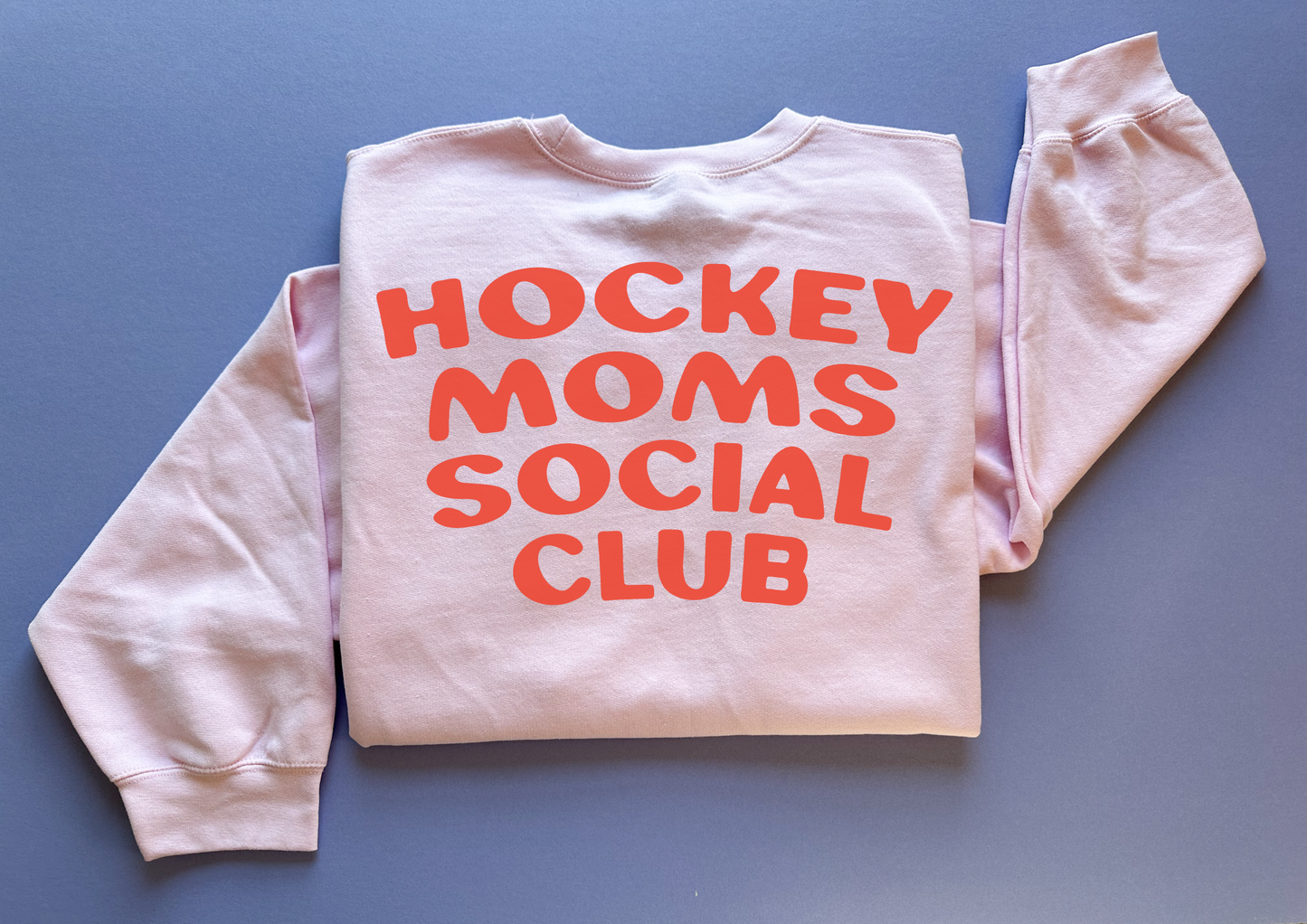 Hockey Moms Sweatshirt in Pink - Adult