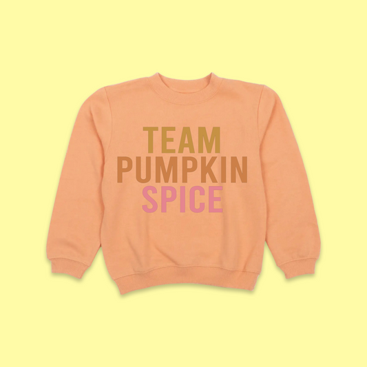 Team Pumpkin Spice Pullover - Creamsicle