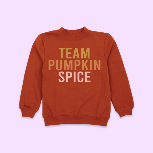 Team Pumpkin Spice Pullover - Rust/Pink Tones