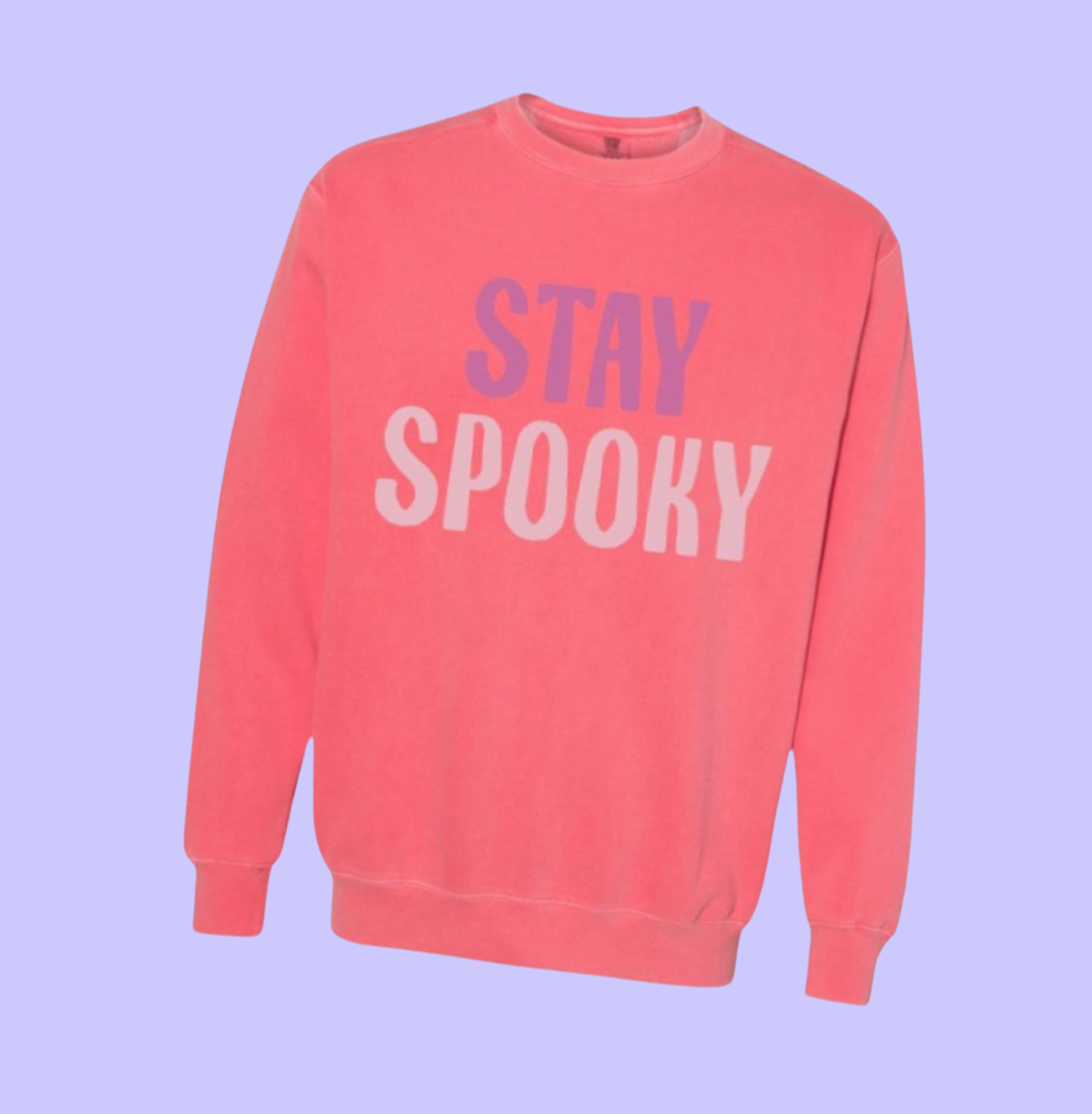 Adult Stay Spooky Pullover - Pink