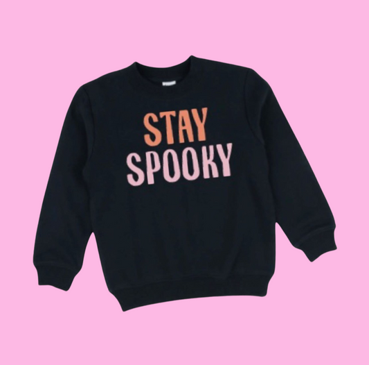 Stay Spooky 2023 Kids Pullover - Black