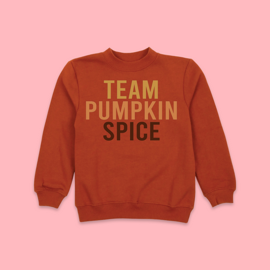 Team Pumpkin Spice Pullover - Rust/Brown Tones