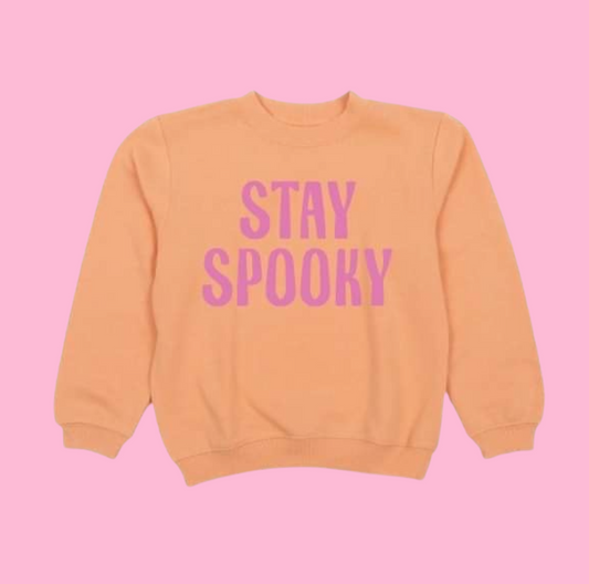 Stay Spooky 2023 Kids Pullover - Creamsicle