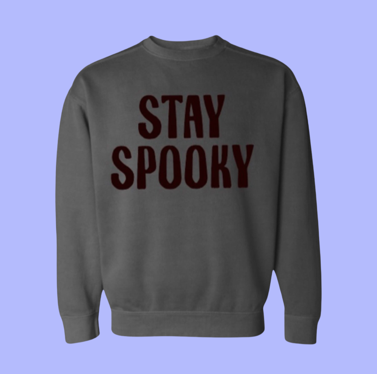 Adult Stay Spooky Pullover - Charcoal/Back