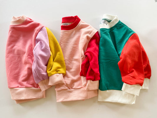 Wholesale Kids Sweatshirts - Colorblock