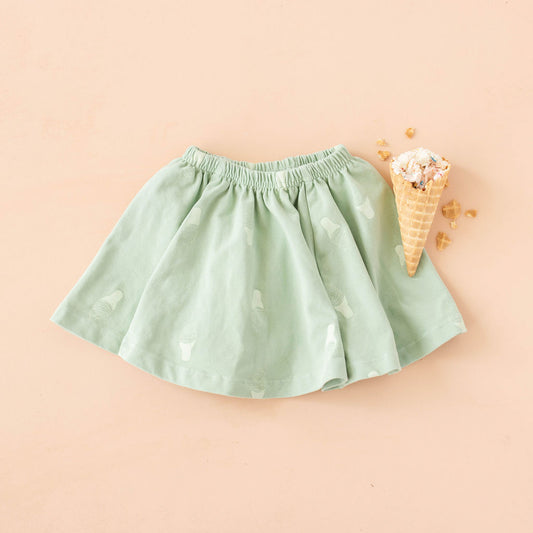 Minty Ice Cream Twirl Skirt