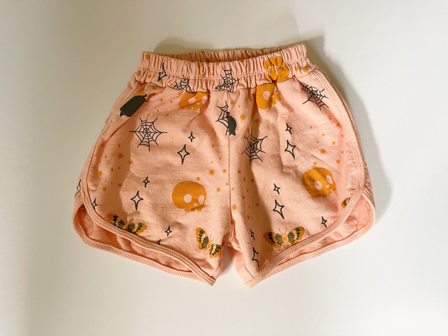 Spooky Track Shorts - Pink/Rust